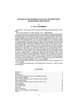 Revision of the Western Palaearctic Phanerotomini (Hymenoptera: Braconidae)
