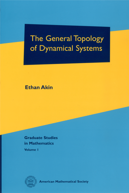 The General Topology of Dynamical Systems / Ethan Akin