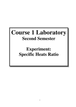 Ratio of Specific Heats Cp/Cv for Gases