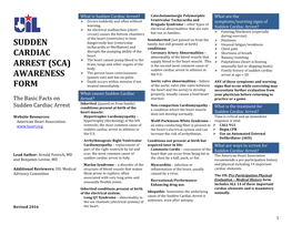 Sudden Cardiac Arrest Awareness Form