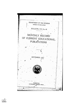 Recorb of CURRENTEDUCATIONAL PUBLICATIONS