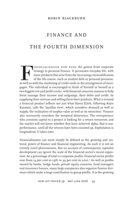 Finance and the Fourth Dimension