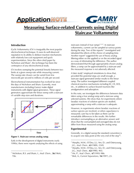 Measuring Surface-Related Currents Using Digital Staircase Voltmmetry