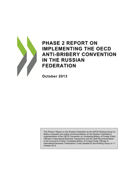 Phase 2 Report on Implementing the OECD Anti-Bribery Convention In