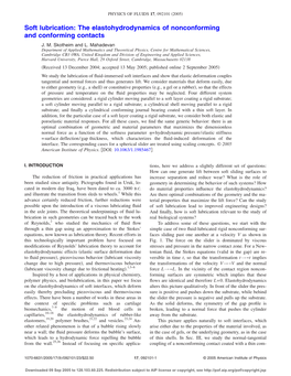 The Elastohydrodynamics of Nonconforming and Conforming Contacts J