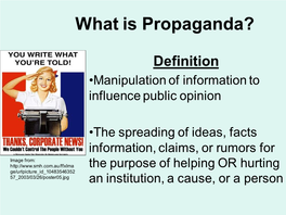 What Is Propaganda?