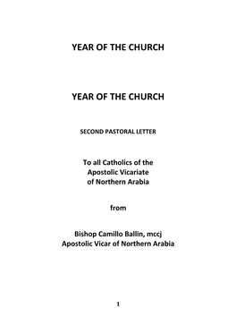 Year of the Church Year of the Church