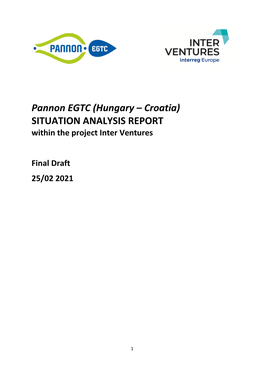 Pannon EGTC (Hungary – Croatia) SITUATION ANALYSIS REPORT Within the Project Inter Ventures