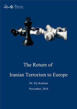Of Return the Europe to Terrorism Iranian