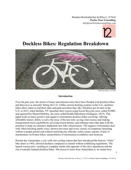 Dockless Bikes: Regulation Breakdown