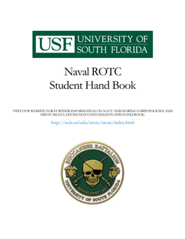 Naval ROTC Student Hand Book