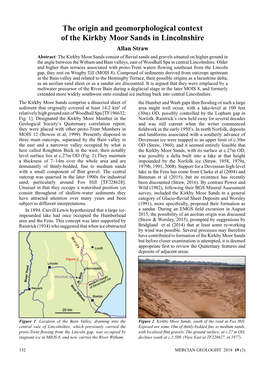 The Origin and Geomorphological Context of the Kirkby Moor Sands In