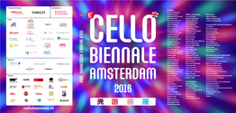 Cello Biennale 2016 Is the Acting Cello, Bulgakov´S Masterwork the Cello As Actor