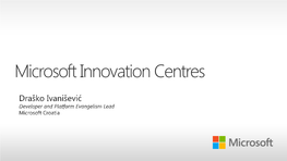 Microsoft Innovation Centres