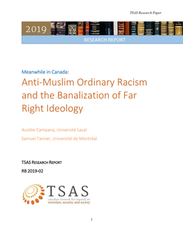 Anti-Muslim Ordinary Racism and the Banalization of Far Right Ideology