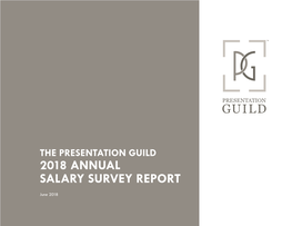 The Presentation Guild 2018 Annual Salary Survey Report