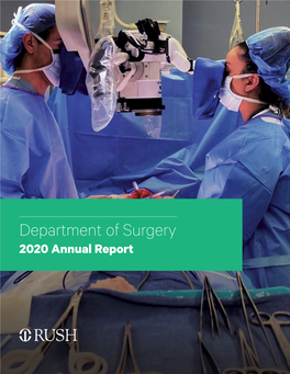 Department of Surgery 2020 Annual Report