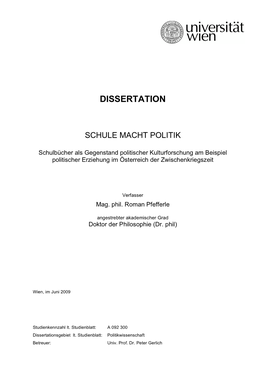 3. Politische Sozialisation 31