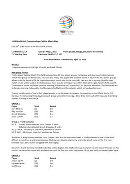 2015 CMP Rd 1 Notes