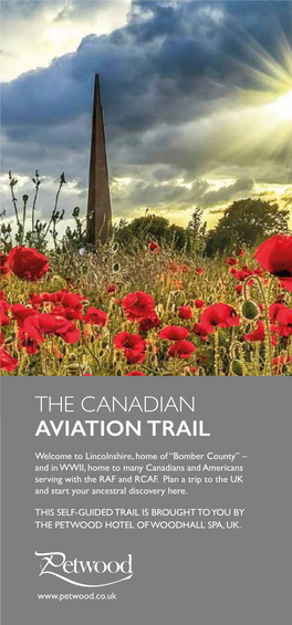 Rcaf N Air Ns Lnshire the Canadian Aviation Trail