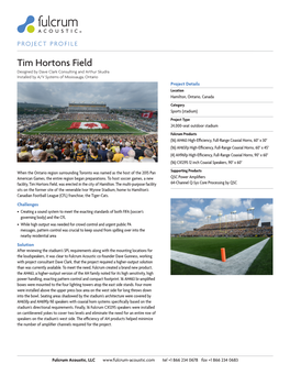 Tim Hortons Field