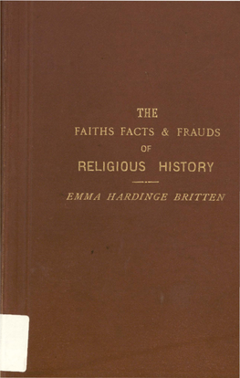 The Faiths, Facts and Frauds of Religious History