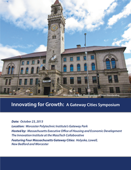 Innovating for Growth: a Gateway Cities Symposium