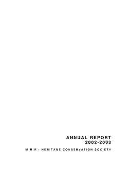 Annual Report 2002-2003