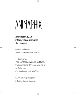 Animaphix 2019 International Animated Film Festival Quinta