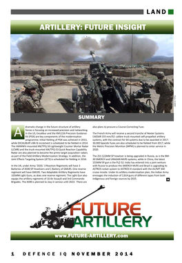 Artillery: Future Insight