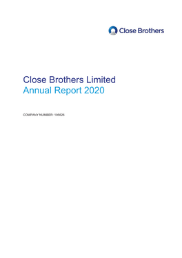 Close Brothers Limited Annual Report 2020