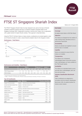 FTSE ST Singapore Shariah Index