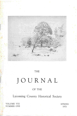 Journal of the Lycoming County Historical Society, Fall 1972