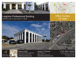 210 524 4000 Leighton Professional Building