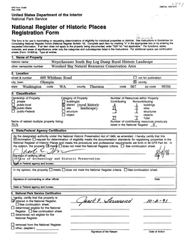 National Register of Historic Places Registration Form