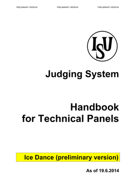 Handbook for Technical Panels