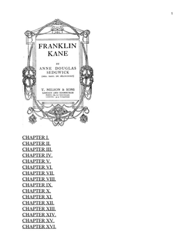 Franklin Kane, by Anne Douglas Sedgwick 2 CHAPTER XVII