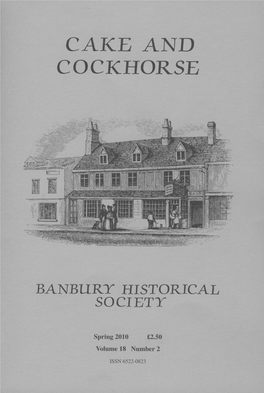 Cake and Cockhorse Editorial Committee Editor: Jeremy Gibson, Harts Cottage, Church Hanborough, Witney, Oxon