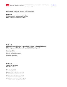 Isaga-8-Exercises.Pdf