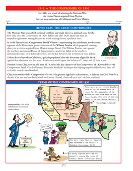 19–9 the Compromise of 1850