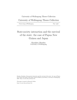 The Case of Papua New Guinea and Japan