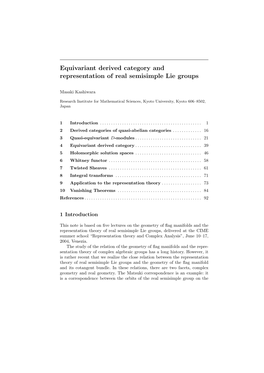 Equivariant Derived Category and Representation of Real Semisimple Lie Groups