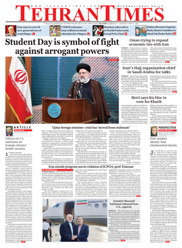 Student Day Is Symbol of Fight Against Arrogant Powers