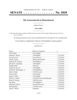 SENATE ...No. 1810