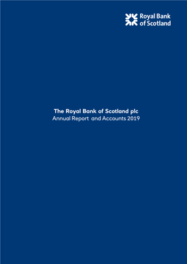 The Royal Bank of Scotland Plc Annual Report and Accounts 2019 Strategic Report