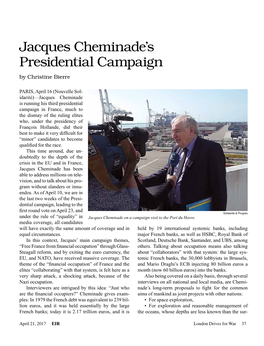 Jacques Cheminade's Presidential Campaign