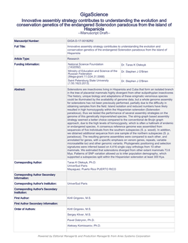 Innovative Assembly Strategy Contributes to Understanding The