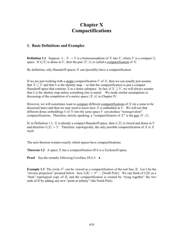 Chapter 10 Compactifications