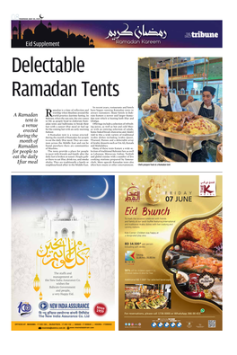 Eid Supplement Delectable Ramadan Tents