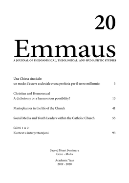 Emmaus 2019-2020